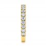 18k Yellow Gold 18k Yellow Gold Diamond Women's Wedding Band - Side View -  105321 - Thumbnail