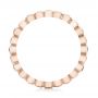 14k Rose Gold 14k Rose Gold Diamond And Blue Sapphire Stackable Eternity Band - Front View -  101894 - Thumbnail