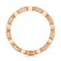 18k Rose Gold 18k Rose Gold Diamond And Orange Sapphire Stackable Eternity Band - Front View -  101910 - Thumbnail
