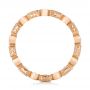 18k Rose Gold 18k Rose Gold Diamond And Orange Sapphire Stackable Eternity Band - Front View -  101910 - Thumbnail