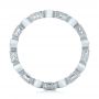  Platinum Platinum Diamond And Orange Sapphire Stackable Eternity Band - Front View -  101910 - Thumbnail