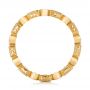 18k Yellow Gold Diamond And Orange Sapphire Stackable Eternity Band - Front View -  101910 - Thumbnail