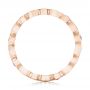 14k Rose Gold 14k Rose Gold Diamond And Pink Sapphire Stackable Eternity Band - Front View -  101898 - Thumbnail