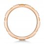 14k Rose Gold 14k Rose Gold Diamond And Yellow Sapphire Stackable Eternity Band - Front View -  101896 - Thumbnail