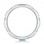 14k White Gold 14k White Gold Diamond And Yellow Sapphire Stackable Eternity Band - Front View -  101896 - Thumbnail