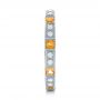  Platinum Platinum Diamond And Yellow Sapphire Stackable Eternity Band - Side View -  101896 - Thumbnail