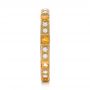 14k Yellow Gold 14k Yellow Gold Diamond And Yellow Sapphire Stackable Eternity Band - Side View -  101896 - Thumbnail