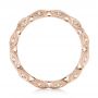 14k Rose Gold 14k Rose Gold Diamond In Filigree Wedding Band - Front View -  102787 - Thumbnail