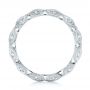 18k White Gold 18k White Gold Diamond In Filigree Wedding Band - Front View -  102787 - Thumbnail