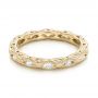 14k Yellow Gold 14k Yellow Gold Diamond In Filigree Wedding Band - Flat View -  102787 - Thumbnail