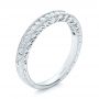 Engraved Wedding Band With Matching Engagement Ring - Kirk Kara