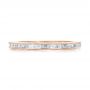 14k Rose Gold 14k Rose Gold Eternity Baguette Diamond Wedding Band - Top View -  101868 - Thumbnail