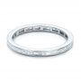 18k White Gold 18k White Gold Eternity Baguette Diamond Wedding Band - Flat View -  101868 - Thumbnail