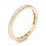 18k Yellow Gold 18k Yellow Gold Eternity Baguette Diamond Wedding Band - Three-Quarter View -  101868 - Thumbnail