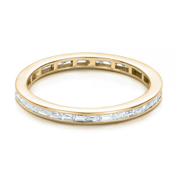 Eternity Diamond & Baguette Diamond Ring | Berlinger Jewelry 14K Yellow Gold / 7.5 | Female by Berlinger Jewelry