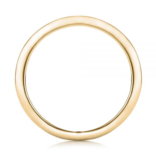 14k Yellow Gold 14k Yellow Gold Eternity Baguette Diamond Wedding Band - Front View - 101868