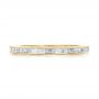 14k Yellow Gold 14k Yellow Gold Eternity Baguette Diamond Wedding Band - Top View -  101868 - Thumbnail