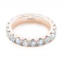 14k Rose Gold 14k Rose Gold Eternity Diamond Wedding Band - Flat View -  107264 - Thumbnail