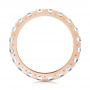 18k Rose Gold 18k Rose Gold Eternity Diamond Wedding Band - Front View -  107264 - Thumbnail