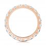 18k Rose Gold 18k Rose Gold Eternity Diamond Wedding Band - Front View -  107264 - Thumbnail