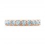 18k Rose Gold 18k Rose Gold Eternity Diamond Wedding Band - Top View -  107264 - Thumbnail