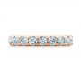 18k Rose Gold 18k Rose Gold Eternity Diamond Wedding Band - Top View -  107264 - Thumbnail