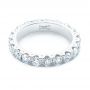 14k White Gold Eternity Diamond Wedding Band - Flat View -  107264 - Thumbnail
