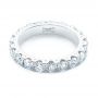 14k White Gold Eternity Diamond Wedding Band - Flat View -  107264 - Thumbnail