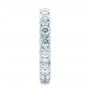 18k White Gold 18k White Gold Eternity Diamond Wedding Band - Side View -  107264 - Thumbnail