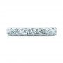 14k White Gold Eternity Diamond Wedding Band - Top View -  107264 - Thumbnail