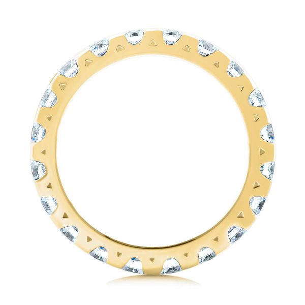 18k Yellow Gold 18k Yellow Gold Eternity Diamond Wedding Band - Front View - 107264