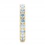 18k Yellow Gold 18k Yellow Gold Eternity Diamond Wedding Band - Side View -  107264 - Thumbnail