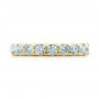 18k Yellow Gold 18k Yellow Gold Eternity Diamond Wedding Band - Top View -  107264 - Thumbnail