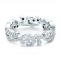 Filigree And Diamond Eternity Wedding Band - Kirk Kara - Flat View -  100891 - Thumbnail