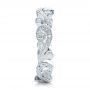 Filigree And Diamond Eternity Wedding Band - Kirk Kara - Side View -  100891 - Thumbnail