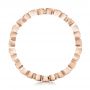 14k Rose Gold 14k Rose Gold Floral Diamond Stackable Eternity Band - Front View -  101909 - Thumbnail