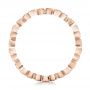 14k Rose Gold 14k Rose Gold Floral Diamond Stackable Eternity Band - Front View -  101909 - Thumbnail