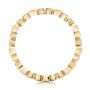 14k Yellow Gold 14k Yellow Gold Floral Diamond Stackable Eternity Band - Front View -  101909 - Thumbnail