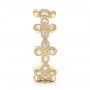 18k Yellow Gold 18k Yellow Gold Floral Diamond Stackable Eternity Band - Side View -  101909 - Thumbnail