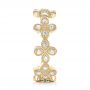 18k Yellow Gold 18k Yellow Gold Floral Diamond Stackable Eternity Band - Side View -  101909 - Thumbnail