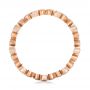 14k Rose Gold 14k Rose Gold Flower Diamond Stackable Eternity Band - Front View -  101911 - Thumbnail