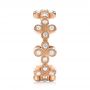 14k Rose Gold 14k Rose Gold Flower Diamond Stackable Eternity Band - Side View -  101911 - Thumbnail