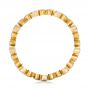 18k Yellow Gold 18k Yellow Gold Flower Diamond Stackable Eternity Band - Front View -  101911 - Thumbnail