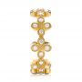 18k Yellow Gold 18k Yellow Gold Flower Diamond Stackable Eternity Band - Side View -  101911 - Thumbnail