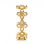 18k Yellow Gold 18k Yellow Gold Flower Diamond Stackable Eternity Band - Side View -  101911 - Thumbnail