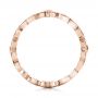 18k Rose Gold 18k Rose Gold Flower Eternity Band - Front View -  101873 - Thumbnail