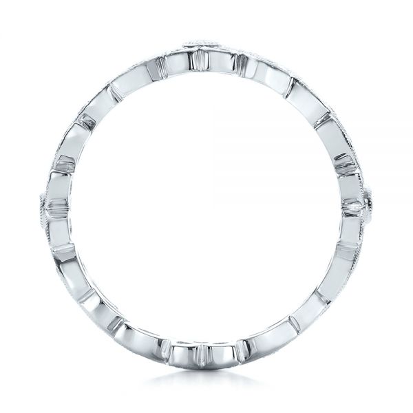  Platinum Platinum Flower Eternity Band - Front View -  101873