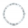 18k White Gold Flower Eternity Band - Front View -  101873 - Thumbnail