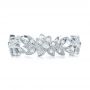  Platinum Platinum Flower Eternity Band - Top View -  101873 - Thumbnail