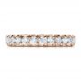 18k Rose Gold 18k Rose Gold French Cut Diamond Eternity Band - Top View -  100114 - Thumbnail